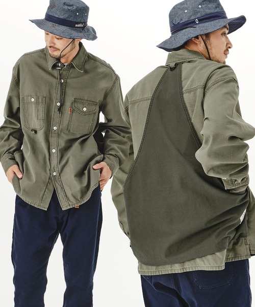 KRIFF MAYER（クリフメイヤー）の「キャンパーシャツJK（シャツ/ブラウス・メンズ・ベージュ/チャコール/オリーブ・MEDIUM/SMALL/LARGE/X-LARGE）」の3枚目の写真