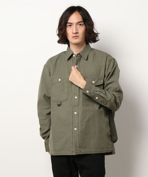 KRIFF MAYER（クリフメイヤー）の「キャンパーシャツJK（シャツ/ブラウス・メンズ・ベージュ/チャコール/オリーブ・MEDIUM/SMALL/LARGE/X-LARGE）」の6枚目の写真