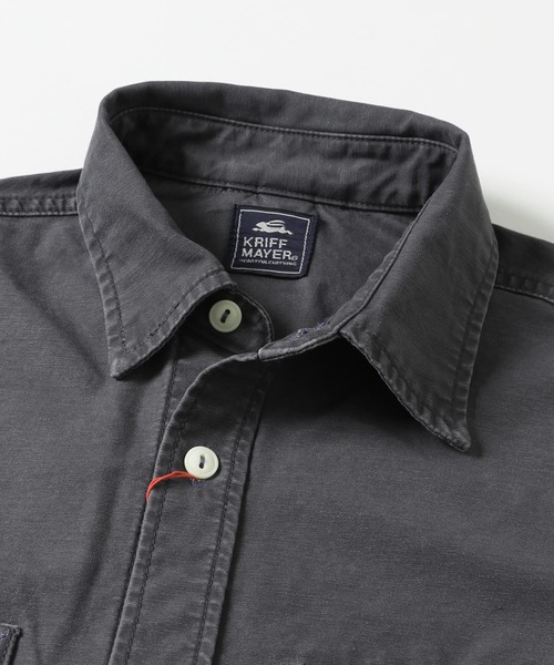 KRIFF MAYER（クリフメイヤー）の「キャンパーシャツJK（シャツ/ブラウス・メンズ・ベージュ/チャコール/オリーブ・MEDIUM/SMALL/LARGE/X-LARGE）」の8枚目の写真