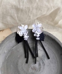m.soeur（エムスール）の「お花のバイカラーピアス＊（ピアス（両耳用））」