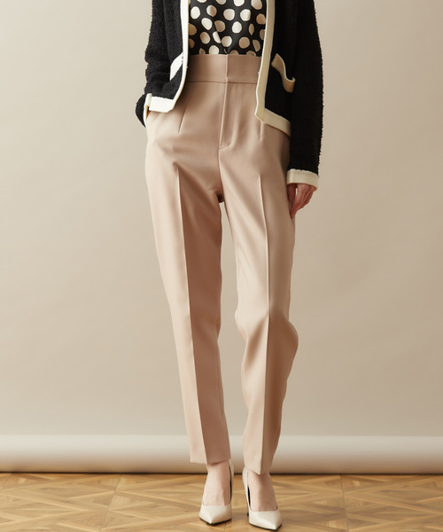 ハイウエストテーパードパンツ