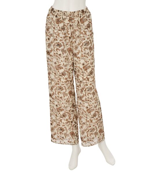 Ungrid（アングリッド）の「シアーフラワーラフパンツ（その他パンツ・レディース・ブラック/アイボリー・FREE）」の5枚目の写真