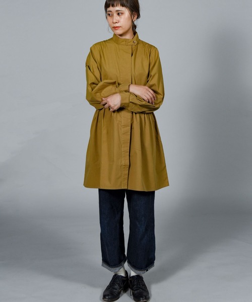 folka（フォルカ）の「【folka（フォルカ）】スタンドカラーシャツ（シャツ/ブラウス・レディース・ホワイト/ブラック/ベージュ・M/L）」の3枚目の写真