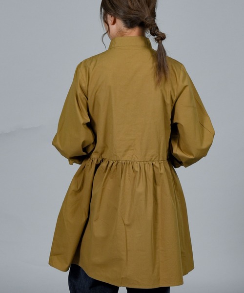 folka（フォルカ）の「【folka（フォルカ）】スタンドカラーシャツ（シャツ/ブラウス・レディース・ホワイト/ブラック/ベージュ・M/L）」の13枚目の写真