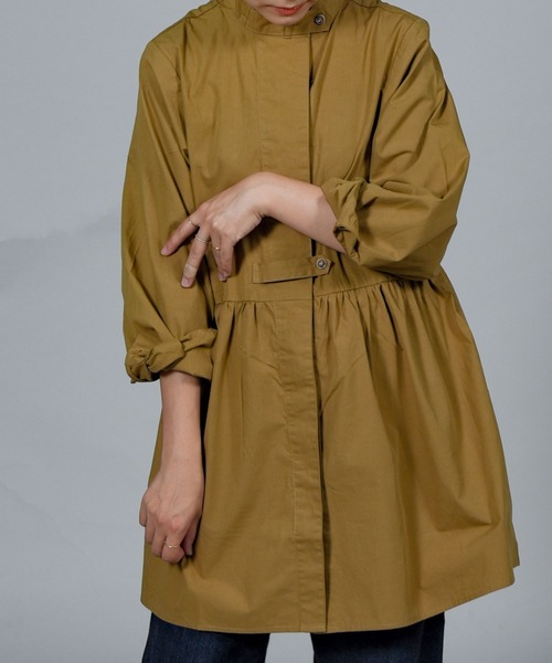 folka（フォルカ）の「【folka（フォルカ）】スタンドカラーシャツ（シャツ/ブラウス・レディース・ホワイト/ブラック/ベージュ・M/L）」の6枚目の写真