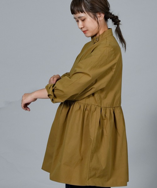 folka（フォルカ）の「【folka（フォルカ）】スタンドカラーシャツ（シャツ/ブラウス・レディース・ホワイト/ブラック/ベージュ・M/L）」の17枚目の写真