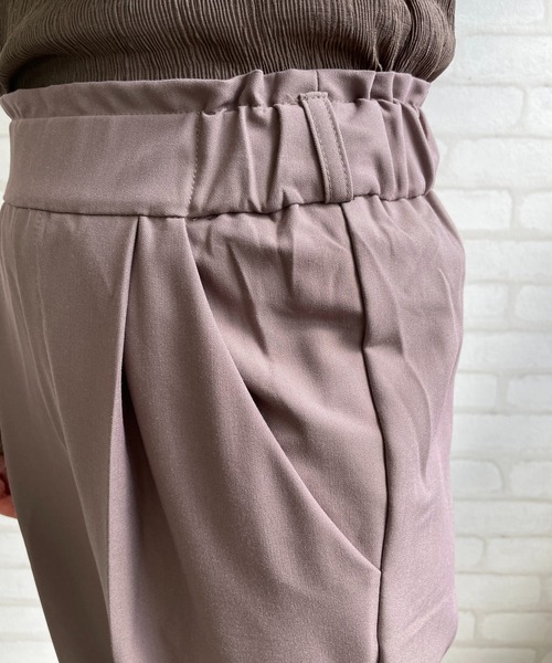 Chiaro（キアロ）の「セットアップジャケット×テーパードパンツ（ノーカラージャケット・レディース・ブラック/モカ・M）」の18枚目の写真