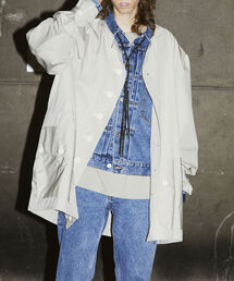 GLOSTER | 【BLAW×GLOSTER】リメイク ミリタリーノーカラースノーコート(ノーカラーコート)