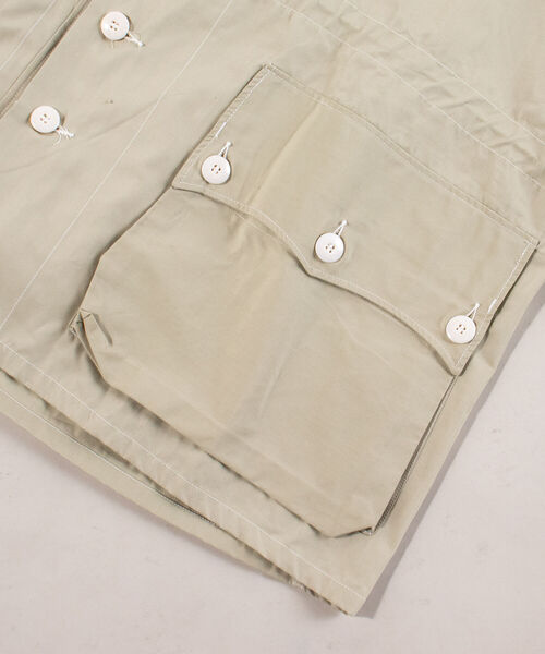 GLOSTER（グロスター）の「【BLAW×GLOSTER】リメイク ミリタリーノーカラースノーコート（ノーカラーコート・メンズ・ライトグレー・MEDIUM）」の18枚目の写真