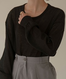 round seethrough knit