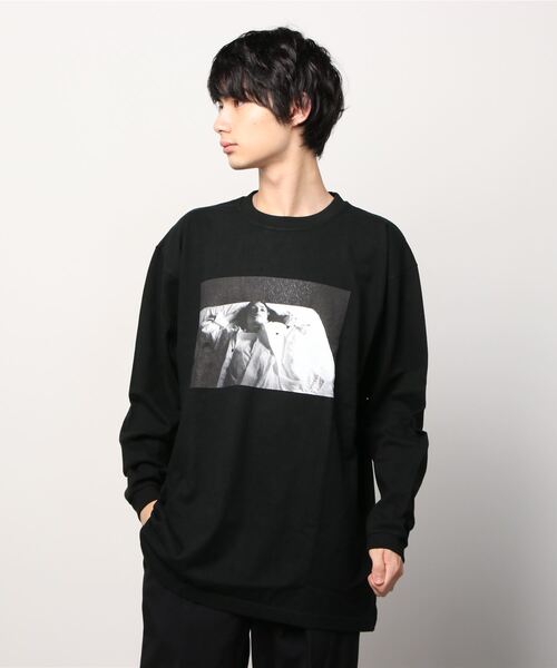 MESS THE MAN.（メスザマン）の「MESS THE MAN.(メス ザ マン）AFTER L/S TEE ロンT（Tシャツ/カットソー・メンズ・ホワイト/ブラック・LARGE/X-LARGE/MEDIUM）」の2枚目の写真