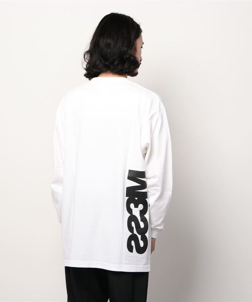 MESS THE MAN.（メスザマン）の「MESS THE MAN.(メス ザ マン）AFTER L/S TEE ロンT（Tシャツ/カットソー・メンズ・ホワイト/ブラック・LARGE/X-LARGE/MEDIUM）」の5枚目の写真