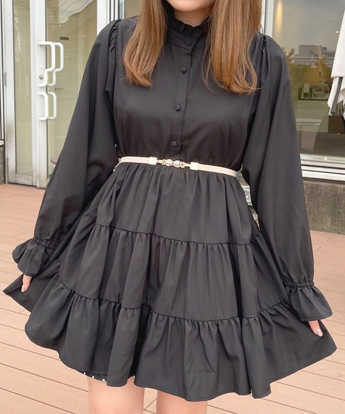 apres jour(アプレジュール)の「ティアードミニワンピ【ZOZOTOWN限定アイテム】(ワンピース・レディース・ブラック/ラベンダー/オフホワイト・X-LARGE/フリー)」の17枚目の写真