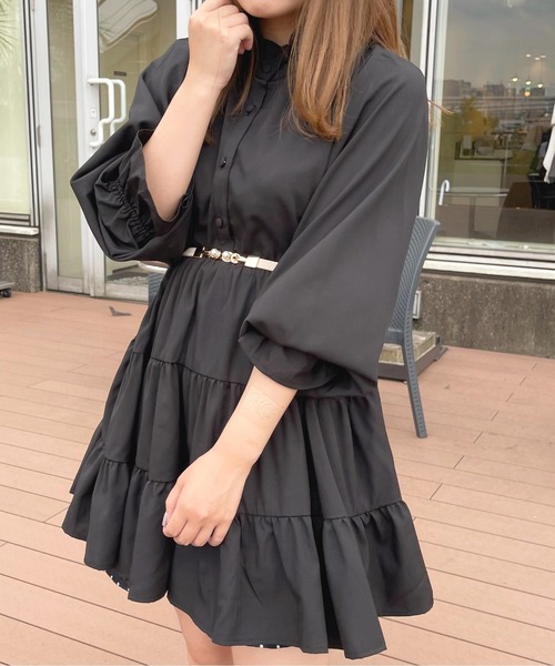 apres jour(アプレジュール)の「ティアードミニワンピ【ZOZOTOWN限定アイテム】(ワンピース・レディース・ブラック/ラベンダー/オフホワイト・X-LARGE/フリー)」の19枚目の写真