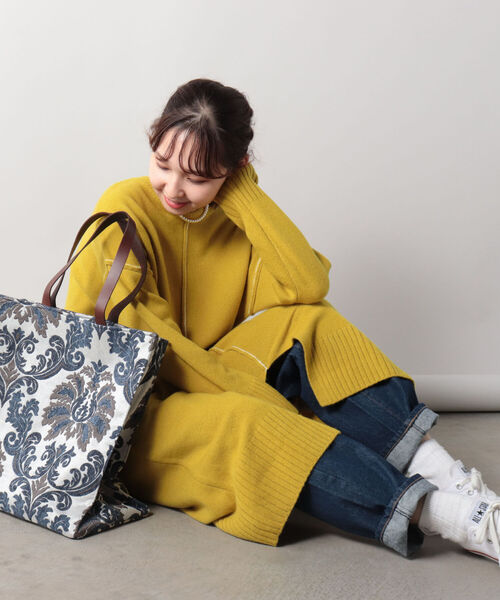 fredy emue(フレディエミュ)の「【WEB限定カラーあり】HAMILTON WOOL ニットワンピース(ワンピース・レディース・ベージュ/レッド/マスタード・38)」の4枚目の写真