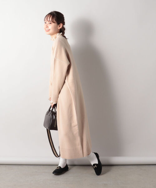 fredy emue(フレディエミュ)の「【WEB限定カラーあり】HAMILTON WOOL ニットワンピース(ワンピース・レディース・ベージュ/レッド/マスタード・38)」の10枚目の写真