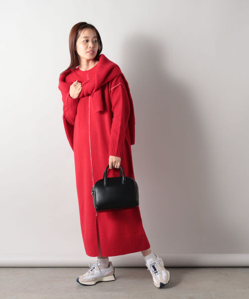 fredy emue(フレディエミュ)の「【WEB限定カラーあり】HAMILTON WOOL ニットワンピース(ワンピース・レディース・ベージュ/レッド/マスタード・38)」の6枚目の写真