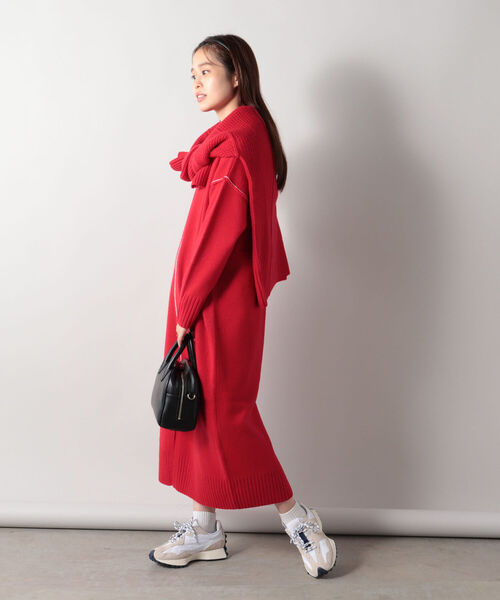 fredy emue(フレディエミュ)の「【WEB限定カラーあり】HAMILTON WOOL ニットワンピース(ワンピース・レディース・ベージュ/レッド/マスタード・38)」の12枚目の写真