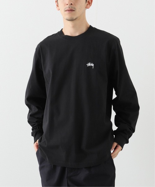 STUSSY（ステューシー）の「【STUSSY / ステューシー】Stock Logo Ls Crew（Tシャツ/カットソー・メンズ・チャコールグレー/ブラック/ホワイト/スカイブルー・MEDIUM/LARGE/X-LARGE）」の2枚目の写真