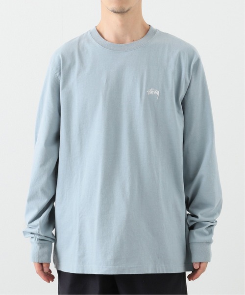 STUSSY（ステューシー）の「【STUSSY / ステューシー】Stock Logo Ls Crew（Tシャツ/カットソー・メンズ・チャコールグレー/ブラック/ホワイト/スカイブルー・MEDIUM/LARGE/X-LARGE）」の11枚目の写真