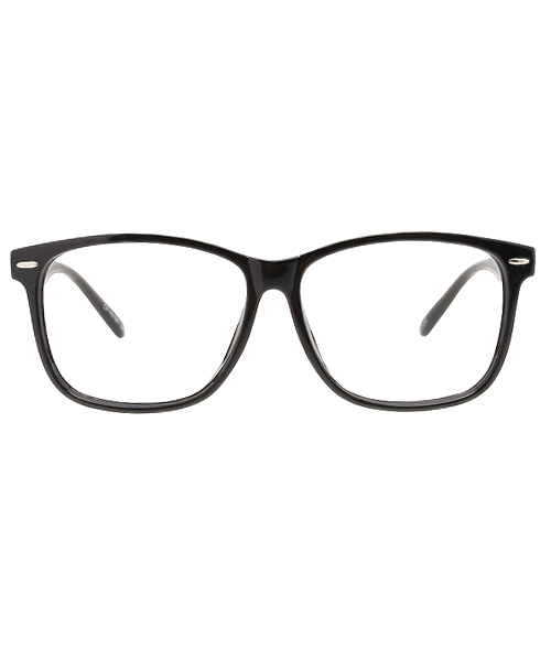 WEGO（ウィゴー）の「WEGO/レンズ無しウェリントンタイプ（メガネ・メンズ・ブラック/ブラウン系その他・FREE）」の3枚目の写真