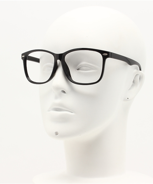 WEGO（ウィゴー）の「WEGO/レンズ無しウェリントンタイプ（メガネ・メンズ・ブラック/ブラウン系その他・FREE）」の10枚目の写真