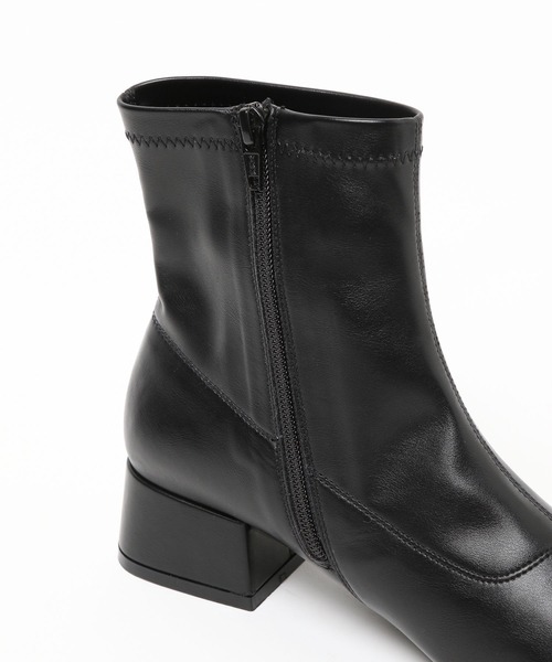 GLOBAL WORK（グローバルワーク）の「らくっション撥水ストレッチローヒールブーツ/214691（ブーツ・レディース・ブラック/オフホワイト/その他/ブラウン系その他7・X-LARGE/MEDIUM/LARGE/SMALL）」の10枚目の写真