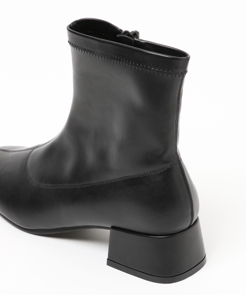 GLOBAL WORK（グローバルワーク）の「らくっション撥水ストレッチローヒールブーツ/214691（ブーツ・レディース・ブラック/オフホワイト/その他/ブラウン系その他7・X-LARGE/MEDIUM/LARGE/SMALL）」の9枚目の写真