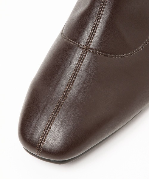 GLOBAL WORK（グローバルワーク）の「らくっション撥水ストレッチローヒールブーツ/214691（ブーツ・レディース・ブラック/オフホワイト/その他/ブラウン系その他7・X-LARGE/MEDIUM/LARGE/SMALL）」の6枚目の写真