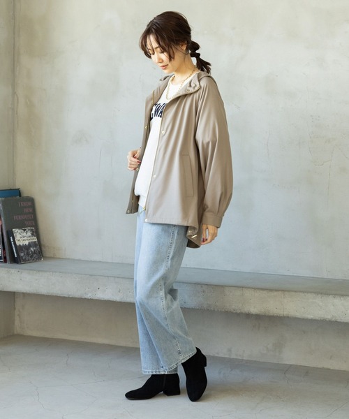 GLOBAL WORK（グローバルワーク）の「らくっション撥水ストレッチローヒールブーツ/214691（ブーツ・レディース・ブラック/オフホワイト/その他/ブラウン系その他7・X-LARGE/MEDIUM/LARGE/SMALL）」の19枚目の写真