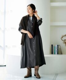 コードピケタックシャツワンピース