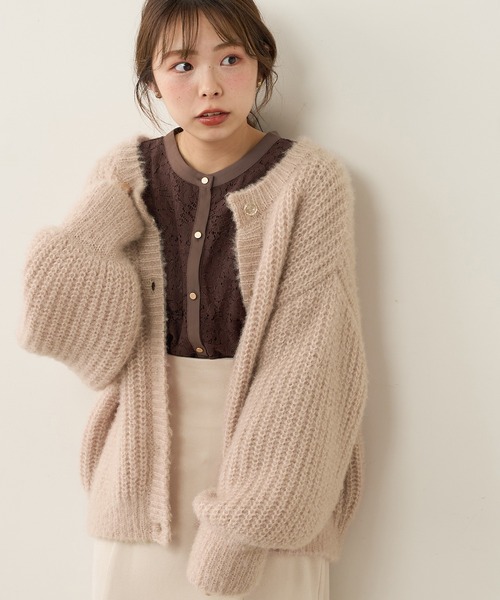 natural couture（ナチュラルクチュール）の「【WEB限定カラー有り】前後2WAYバンドカラーブラウス（シャツ/ブラウス・レディース・アイボリー/ブラウン/サックスブルー/オフホワイト/ミント・FREE）」の4枚目の写真