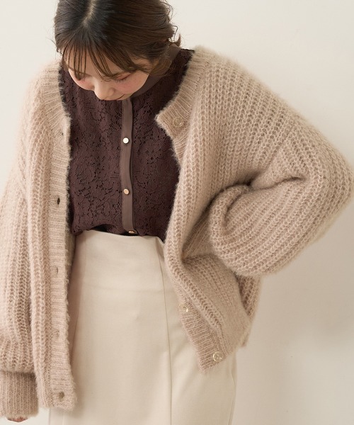 natural couture（ナチュラルクチュール）の「【WEB限定カラー有り】前後2WAYバンドカラーブラウス（シャツ/ブラウス・レディース・アイボリー/ブラウン/サックスブルー/オフホワイト/ミント・FREE）」の6枚目の写真