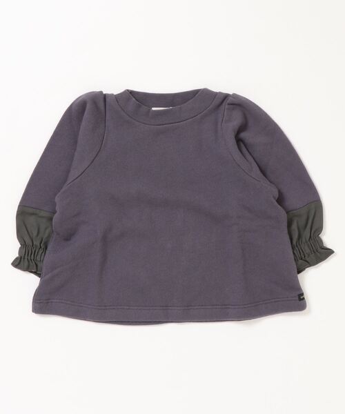 quoti use fith（クゥオティ　ユース　フィス）の「裏毛 長袖 フレアスウェット（スウェット・キッズ・ホワイト/ネイビー/オレンジ・80/90/100/110/120/130）」の6枚目の写真