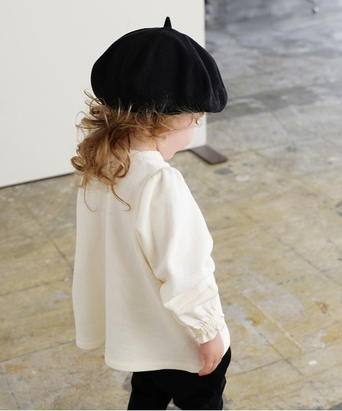 quoti use fith（クゥオティ　ユース　フィス）の「裏毛 長袖 フレアスウェット（スウェット・キッズ・ホワイト/ネイビー/オレンジ・80/90/100/110/120/130）」の10枚目の写真