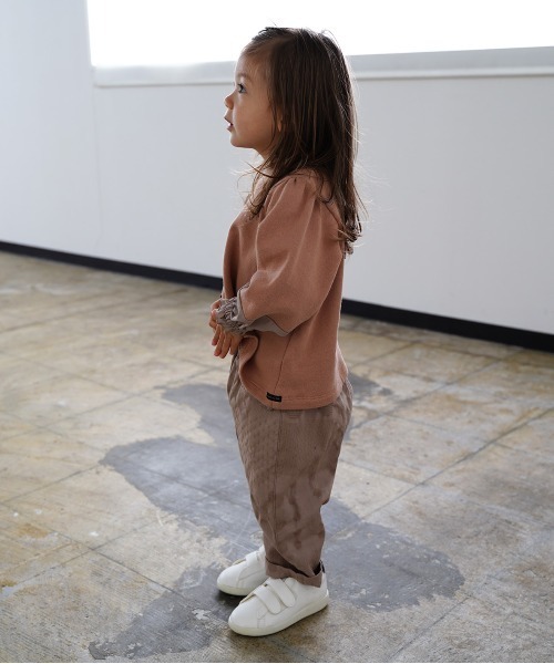 quoti use fith（クゥオティ　ユース　フィス）の「裏毛 長袖 フレアスウェット（スウェット・キッズ・ホワイト/ネイビー/オレンジ・80/90/100/110/120/130）」の15枚目の写真