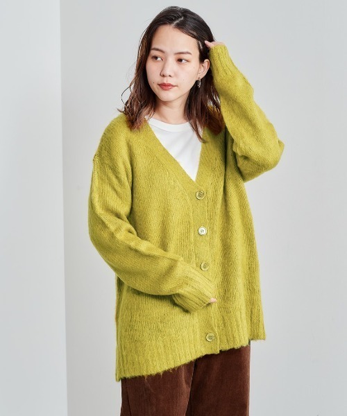 cepo（セポ）の「カラフルカーデ（カーディガン/ボレロ・レディース・ブラウン/レッド/ライム/ブルー/グリーン/モカ・M）」の4枚目の写真