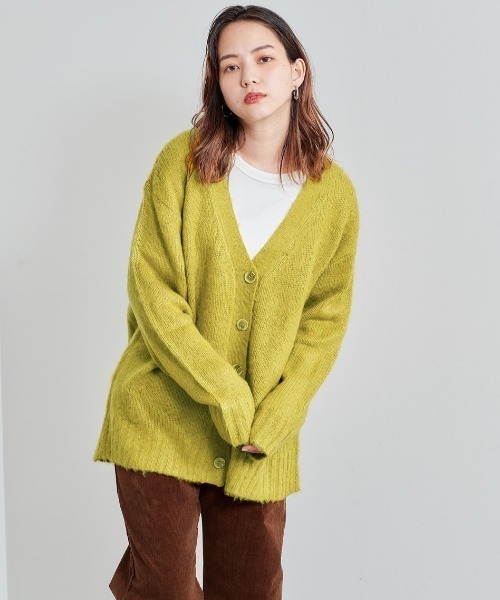 cepo（セポ）の「カラフルカーデ（カーディガン/ボレロ・レディース・ブラウン/レッド/ライム/ブルー/グリーン/モカ・M）」の16枚目の写真