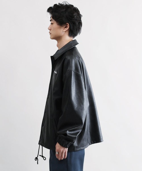 Mark Gonzales(マーク・ゴンザレス)の「Mark Gonzales / マークゴンザレス 別注 コラボ コーチジャケット(ブルゾン・メンズ・ブラック系その他/ブラック系その他2・MEDIUM/LARGE)」の7枚目の写真