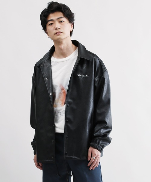 Mark Gonzales(マーク・ゴンザレス)の「Mark Gonzales / マークゴンザレス 別注 コラボ コーチジャケット(ブルゾン・メンズ・ブラック系その他/ブラック系その他2・MEDIUM/LARGE)」の10枚目の写真