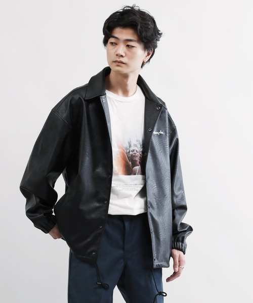 Mark Gonzales(マーク・ゴンザレス)の「Mark Gonzales / マークゴンザレス 別注 コラボ コーチジャケット(ブルゾン・メンズ・ブラック系その他/ブラック系その他2・MEDIUM/LARGE)」の13枚目の写真