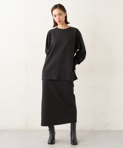 Lui's（ルイス）の「サイドベンツスリットストレートスカート（スカート・レディース・カーキ/ライトグレー/ブラック・FREE）」の12枚目の写真