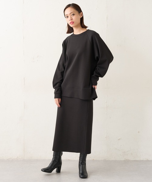 Lui's（ルイス）の「サイドベンツスリットストレートスカート（スカート・レディース・カーキ/ライトグレー/ブラック・FREE）」の14枚目の写真