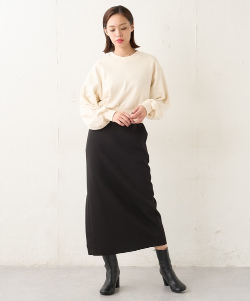 Lui's（ルイス）の「サイドベンツスリットストレートスカート（スカート・レディース・カーキ/ライトグレー/ブラック・FREE）」の16枚目の写真