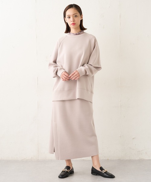 Lui's（ルイス）の「サイドベンツスリットストレートスカート（スカート・レディース・カーキ/ライトグレー/ブラック・FREE）」の8枚目の写真