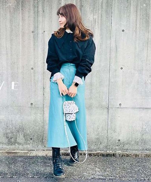 toucher du brise（トゥシェドブリーズ）の「ビックカラーオーバーサイズブラウス（シャツ/ブラウス・レディース・ベージュ/ブラック/ホワイト・M）」の20枚目の写真