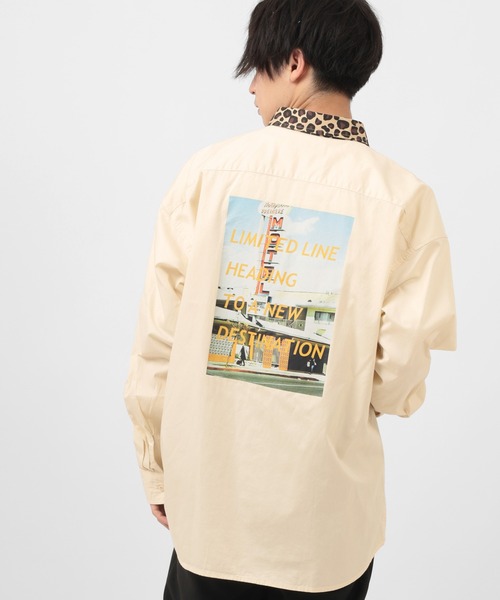 make a ray!（メイク ア レイ！）の「切替配色 バックプリント ワッペン ツイルレギュラー長袖シャツ（シャツ/ブラウス・メンズ・ホワイト/ブルー/グリーン/ホワイト系その他/グリーン系その他/ブルー系その他・M/L）」の11枚目の写真