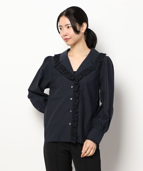 yuw(ユウ)の「LACE FRILL BLOUSE 237025(シャツ/ブラウス・レディース・ホワイト/ブラック・FREE)」の21枚目の写真