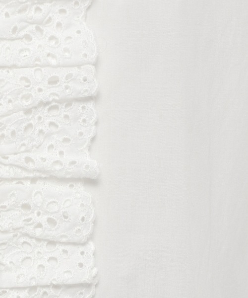 yuw(ユウ)の「LACE FRILL BLOUSE 237025(シャツ/ブラウス・レディース・ホワイト/ブラック・FREE)」の16枚目の写真