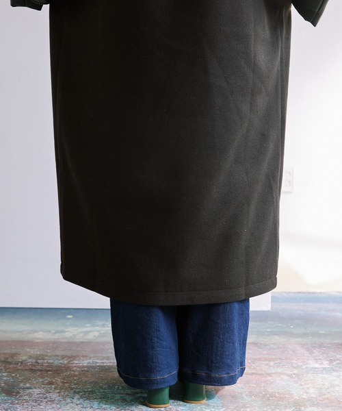 byYOUANCE（バイユアンス）の「マルチマテリアルダブルロングコート（その他アウター・レディース・ブラック・FREE）」の18枚目の写真